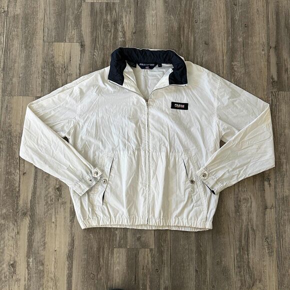 Vintage Polo Sport Ralph Lauren Ocean Challenge Compass Hooded Jacket Size Large - Picture 3 of 9
